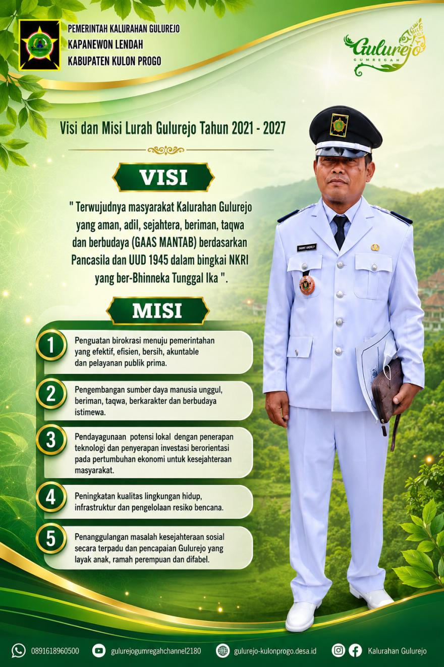 Visi Misi Lurah